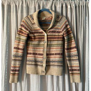 L.L. Bean Printed Cardigan